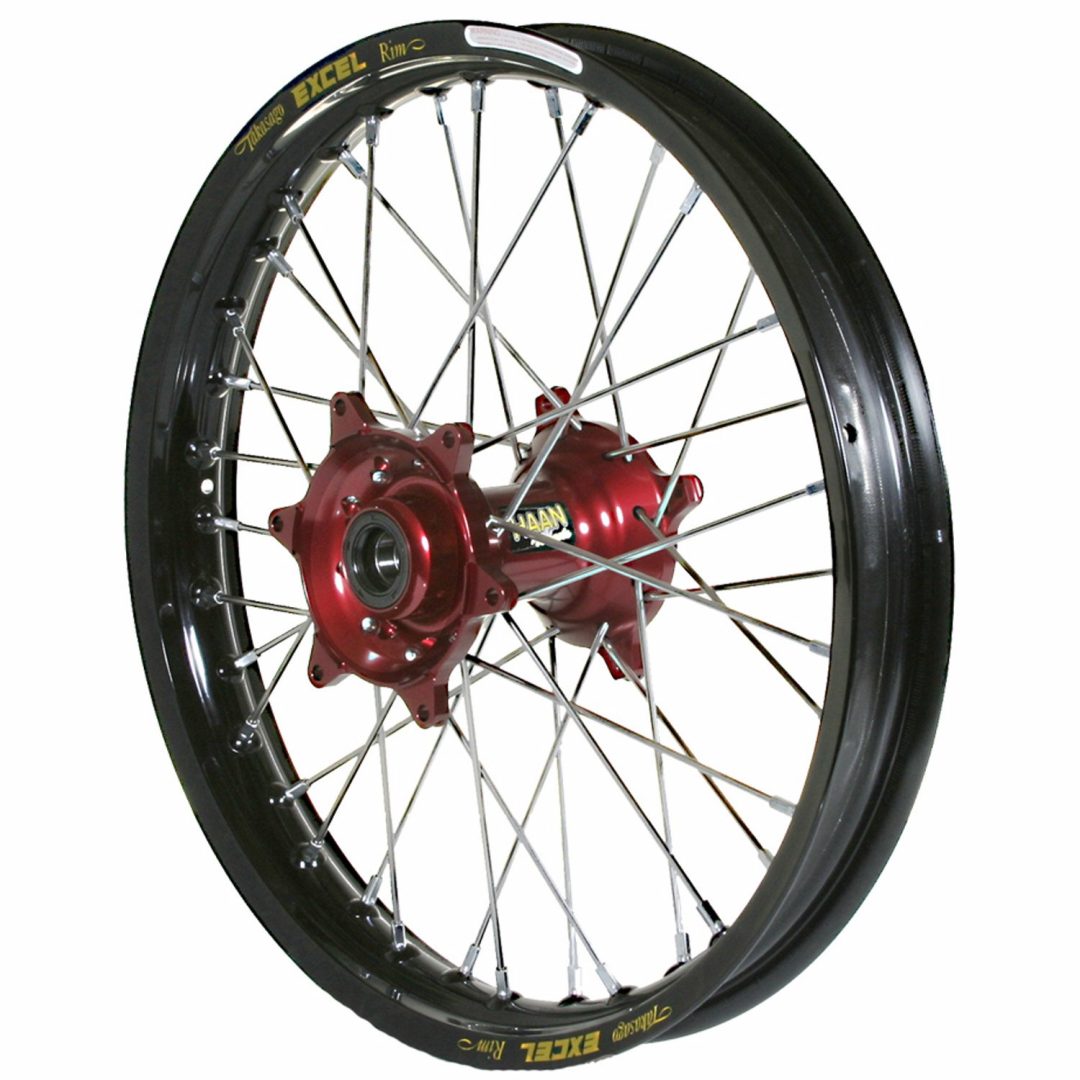 Komplett Hjul Svart/Röd Haan Wheels