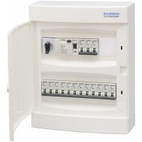 Komplett normcentral i plast, 2x12 moduler MALMBERGS