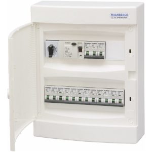 Komplett normcentral i plast, 2x12 moduler MALMBERGS