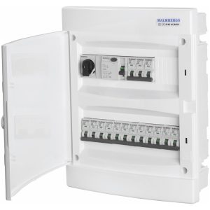 Komplett normcentral i plast, 2x12 moduler MALMBERGS