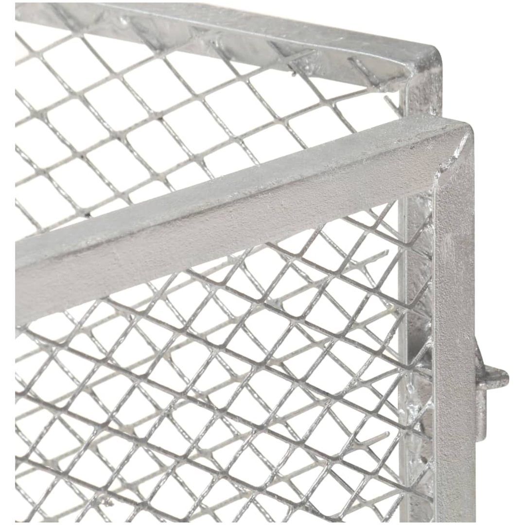 Kompost galvaniserat järn vidaXL 85 x 85 x 70 cm – bild 2