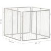 Kompost galvaniserat järn vidaXL 85 x 85 x 70 cm – miniatyr 6