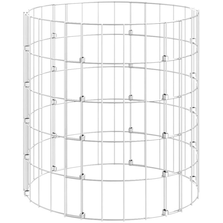 Kompost galvaniserat stål vidaXL ⌀50 x 50 cm – bild 2