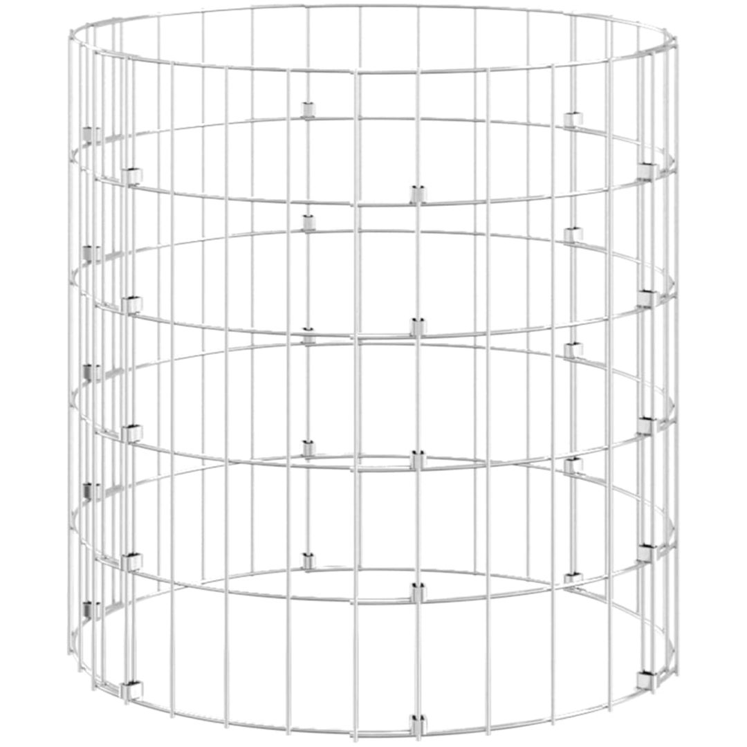 Kompost galvaniserat stål vidaXL ⌀50 x 50 cm – bild 4