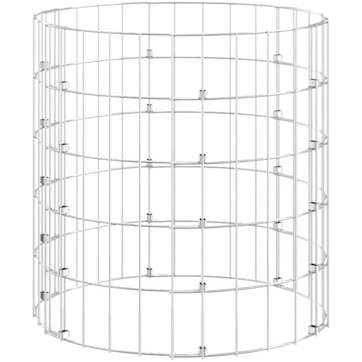 Kompost galvaniserat stål vidaXL ⌀50 x 50 cm – bild 4