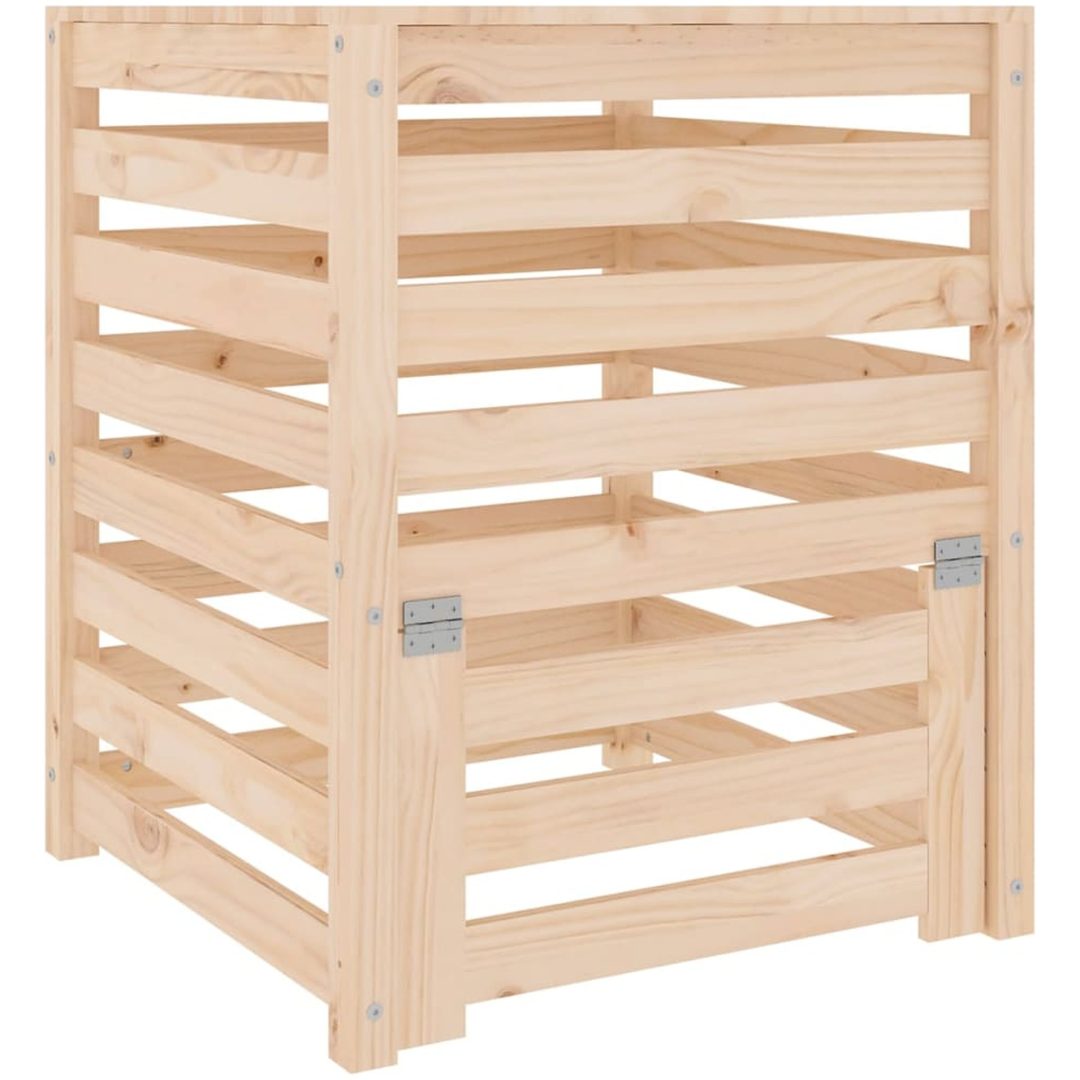 Kompostlåda massiv furu vidaXL 63.5 x 63.5 x 77.5 cm – bild 2