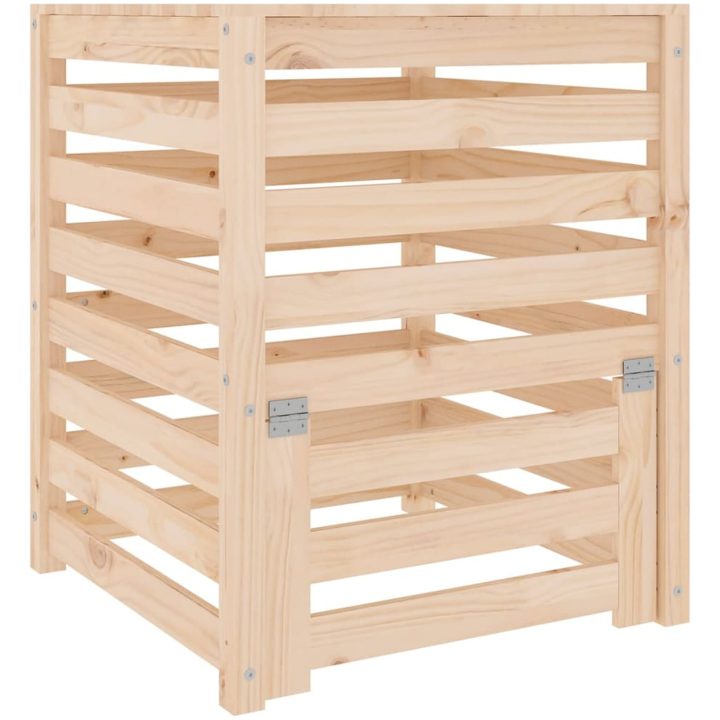 Kompostlåda massiv furu vidaXL 63.5 x 63.5 x 77.5 cm – bild 2