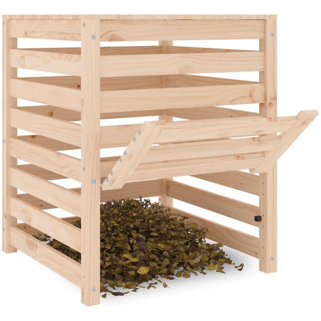 Kompostlåda massiv furu vidaXL 63.5 x 63.5 x 77.5 cm – bild 4