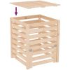 Kompostlåda massiv furu vidaXL 63.5 x 63.5 x 77.5 cm – miniatyr 8