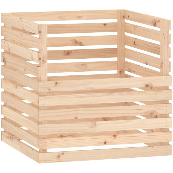Kompostlåda massiv furu vidaXL 80 x 80 x 78 cm – bild 2
