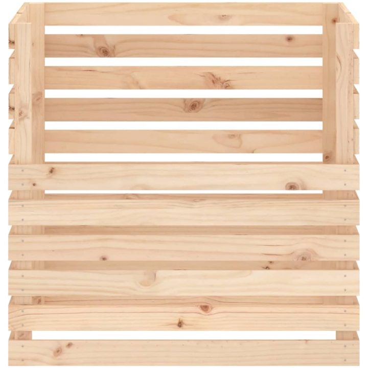 Kompostlåda massiv furu vidaXL 80 x 80 x 78 cm – bild 5