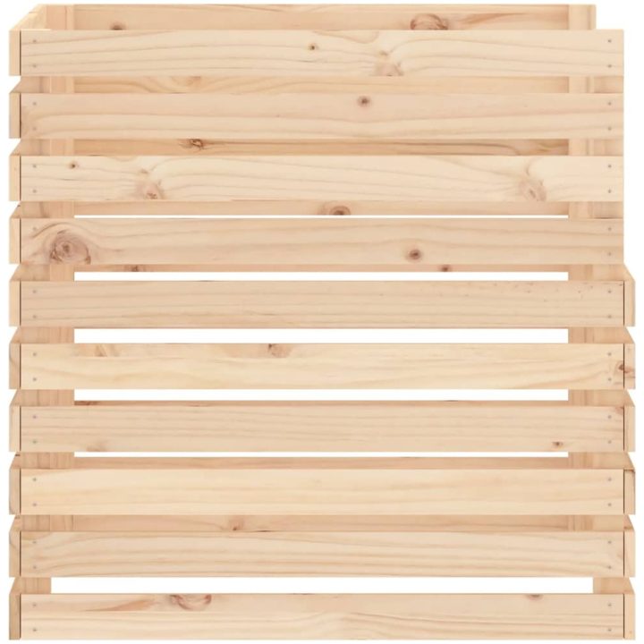 Kompostlåda massiv furu vidaXL 80 x 80 x 78 cm – bild 6