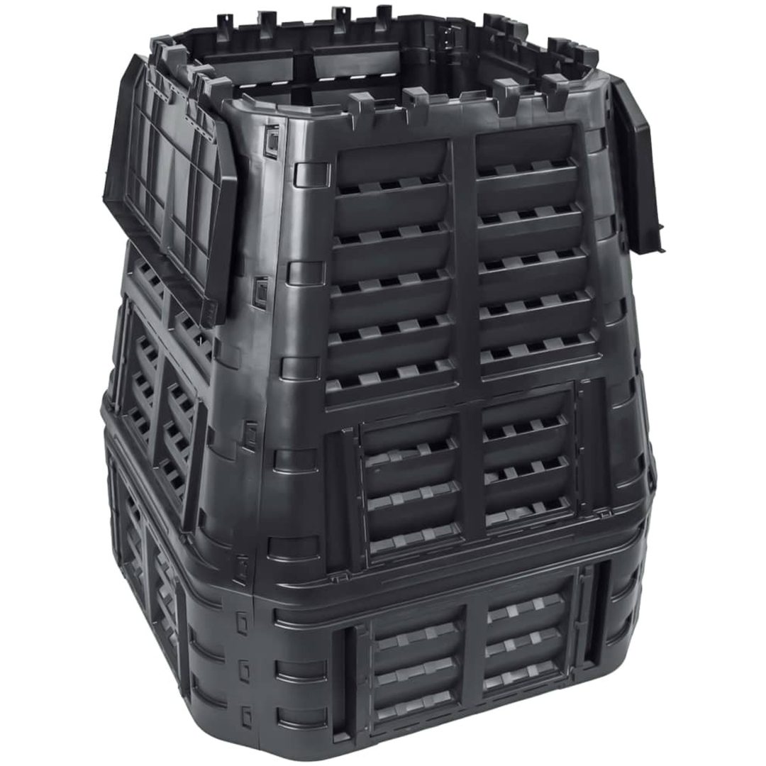 Kompostlåda svart 93,3x93,3x113 cm 740 L vidaXL – bild 2