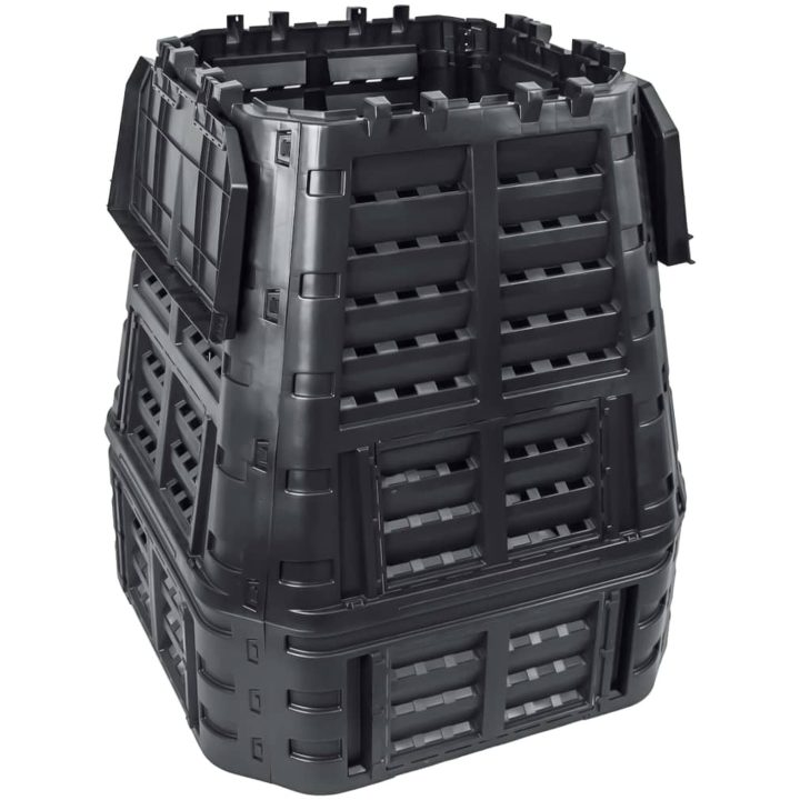 Kompostlåda svart 93,3x93,3x113 cm 740 L vidaXL – bild 2
