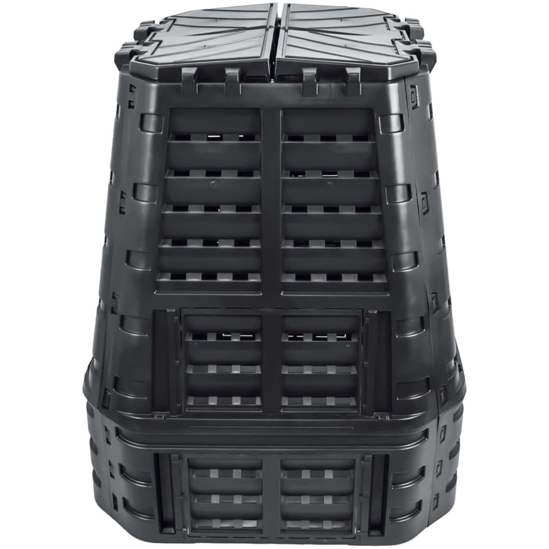 Kompostlåda svart 93,3x93,3x113 cm 740 L vidaXL – bild 3