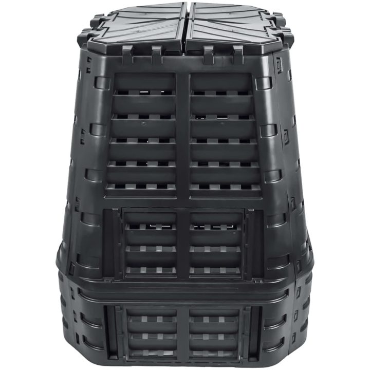 Kompostlåda svart 93,3x93,3x113 cm 740 L vidaXL – bild 3