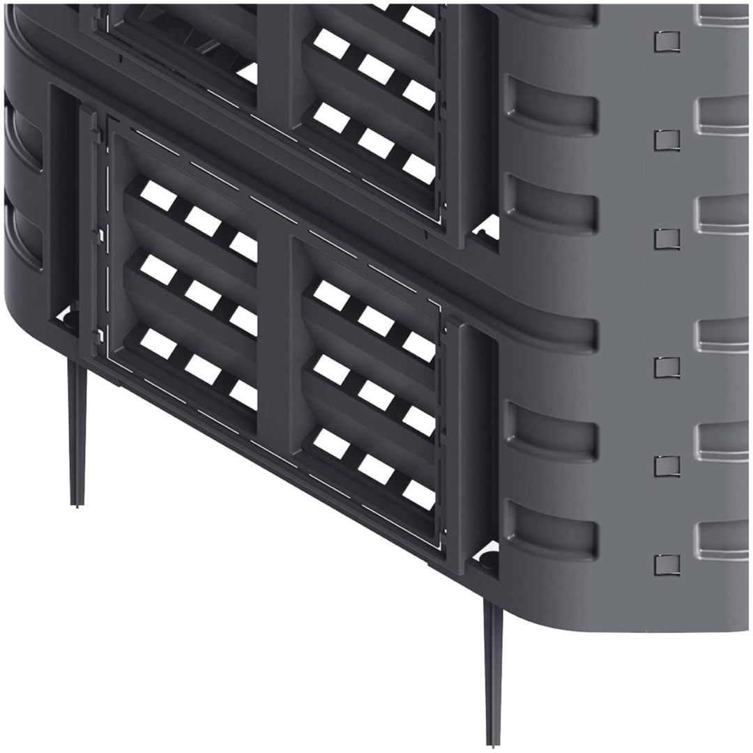 Kompostlåda svart 93,3x93,3x113 cm 740 L vidaXL – bild 5