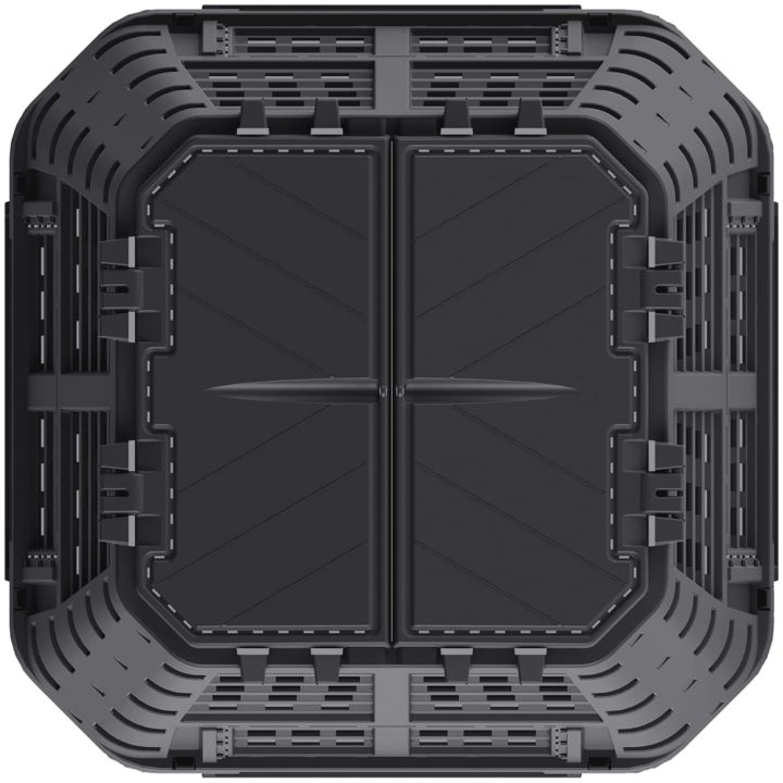Kompostlåda svart 93,3x93,3x146 cm 1000 L vidaXL – bild 4