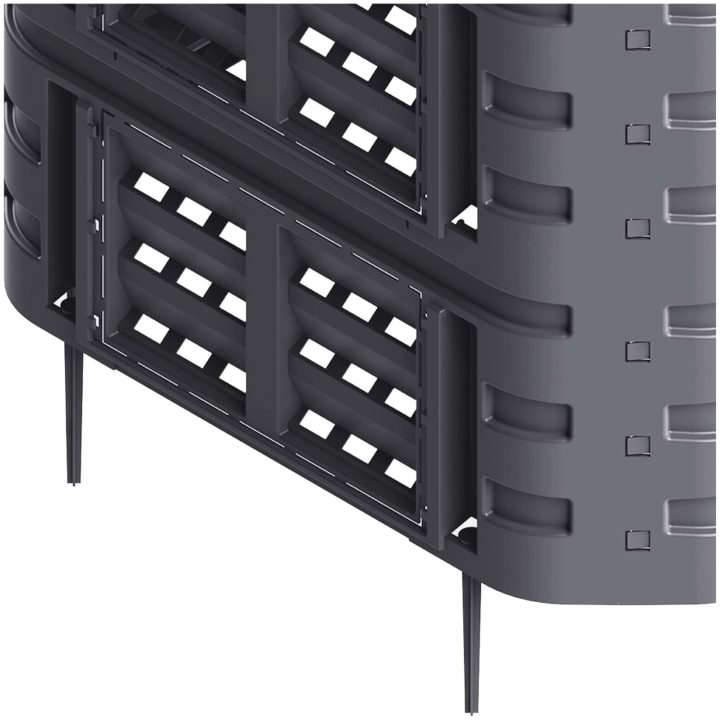Kompostlåda svart 93,3x93,3x80 cm 480 L vidaXL – bild 5