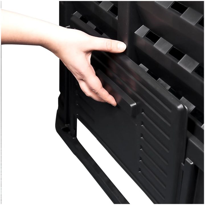 Kompostlåda svart 93,3x93,3x80 cm 480 L vidaXL – bild 9