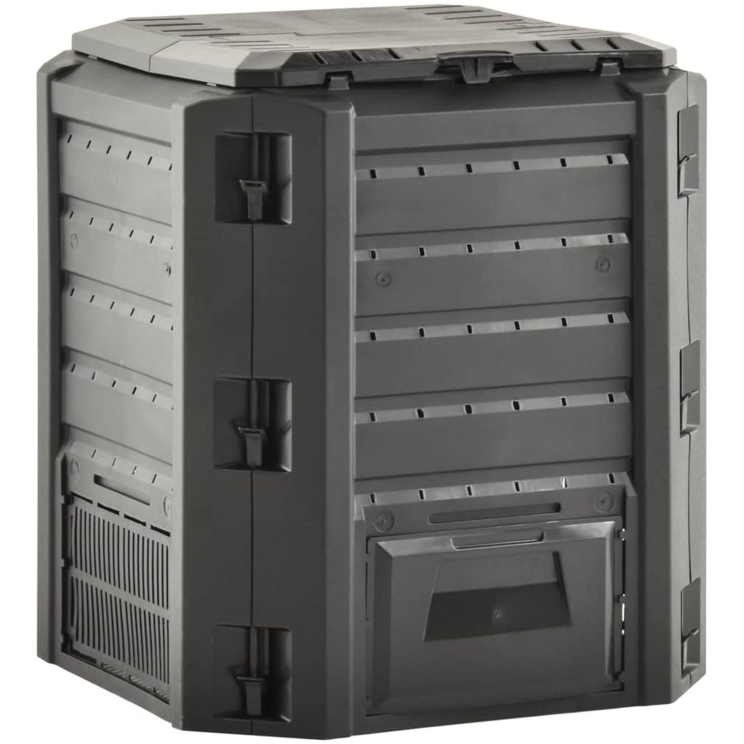 Kompostlåda svart vidaXL 380 l – bild 3