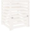 Kompostlåda vit massiv furu vidaXL 63.5 x 63.5 x 77.5 cm – miniatyr 2