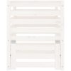 Kompostlåda vit massiv furu vidaXL 63.5 x 63.5 x 77.5 cm – miniatyr 5