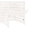 Kompostlåda vit massiv furu vidaXL 63.5 x 63.5 x 77.5 cm – miniatyr 6