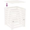 Kompostlåda vit massiv furu vidaXL 63.5 x 63.5 x 77.5 cm – miniatyr 8