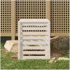 Kompostlåda vit massiv furu vidaXL 63.5 x 63.5 x 77.5 cm – miniatyr 1
