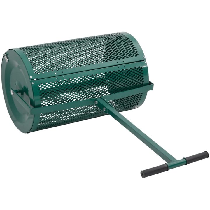 Kompostspridare grön ⌀40x60 cm stål vidaXL – bild 3
