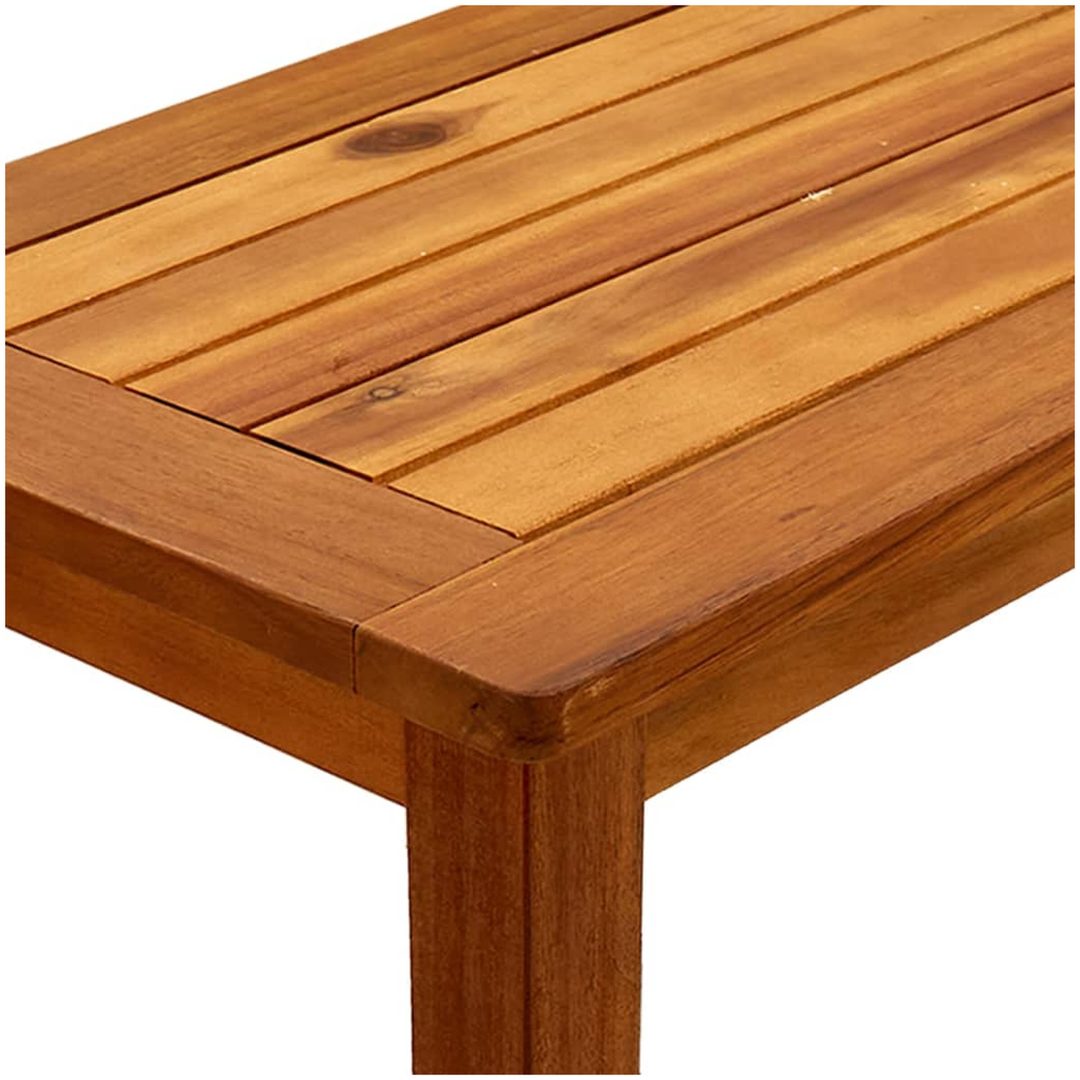 Konsolbord för trädgård massivt akaciaträ vidaXL 80 x 35 x 75 cm – bild 6