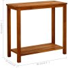 Konsolbord för trädgård massivt akaciaträ vidaXL 80 x 35 x 75 cm – miniatyr 7