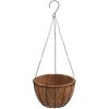Konsoler med hängande planteringskorgar 4 st svart stål vidaXL ⌀35 x 52 cm – miniatyr 4