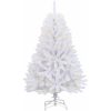 Konstgjord julgran med 150 LED-lampor Vit PVC och metall vidaXL 120 cm – miniatyr 3