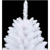 Konstgjord julgran med 150 LED-lampor Vit PVC och metall vidaXL 120 cm – miniatyr 6