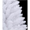 Konstgjord julgran med 150 LED-lampor Vit PVC och metall vidaXL 120 cm – miniatyr 7