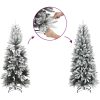 Konstgjord julgran med 300 LED-lampor Vit PVC och metall vidaXL 180 cm – miniatyr 12