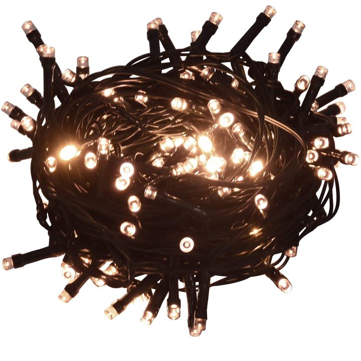 Konstgjord julgran med 300 LED-lampor Vit PVC och metall vidaXL 180 cm – bild 5