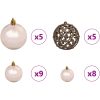 Konstgjord julgran Vit PVC och metall vidaXL 68 x 68 x 120 cm – miniatyr 8