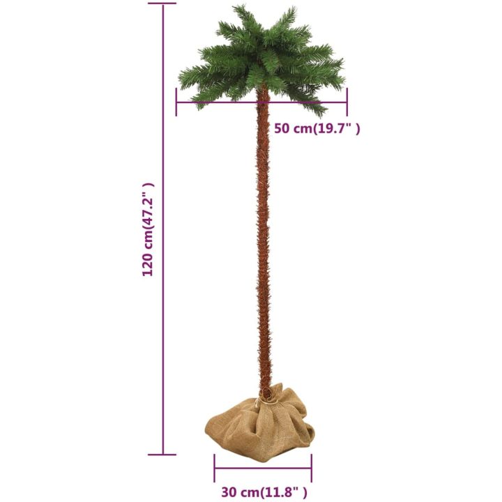 Konstpalm med LEDs vidaXL 120 cm – bild 7