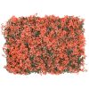 Konstväxt lönnlöv växtvägg 24 st ljusröd 40x60 cm vidaXL – miniatyr 2