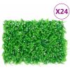 Konstväxt ormbunke växtvägg 24 st grön 40x60 cm vidaXL – miniatyr 1