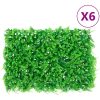 Konstväxt ormbunke växtvägg 6 st grön 40x60 cm vidaXL – miniatyr 1