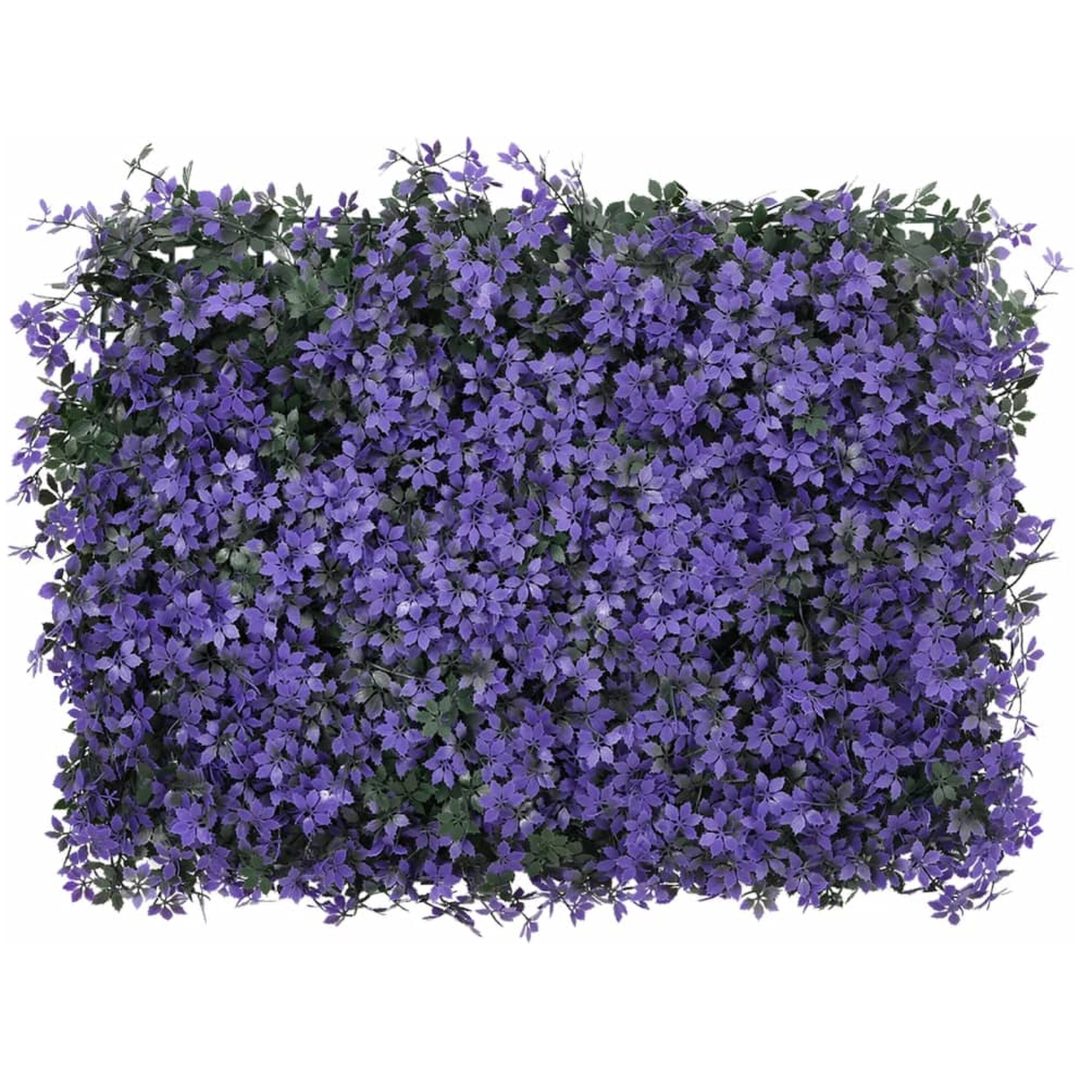 Konstväxt växtvägg 24 st lila 40x60 cm vidaXL – bild 2