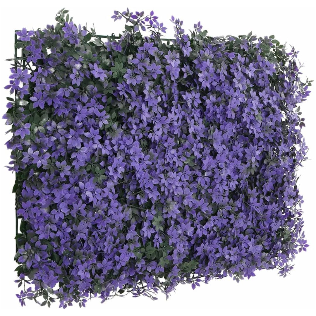 Konstväxt växtvägg 24 st lila 40x60 cm vidaXL – bild 3