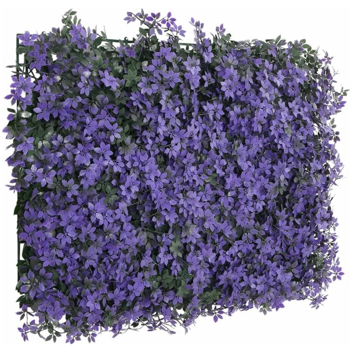 Konstväxt växtvägg 24 st lila 40x60 cm vidaXL – bild 3