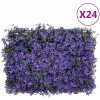 Konstväxt växtvägg 24 st lila 40x60 cm vidaXL – miniatyr 1