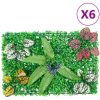 Konstväxt växtvägg 6 st grön 40x60 cm vidaXL – miniatyr 1