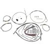 Kontrollkit Bagger Silver BURLY BRAND – miniatyr 2